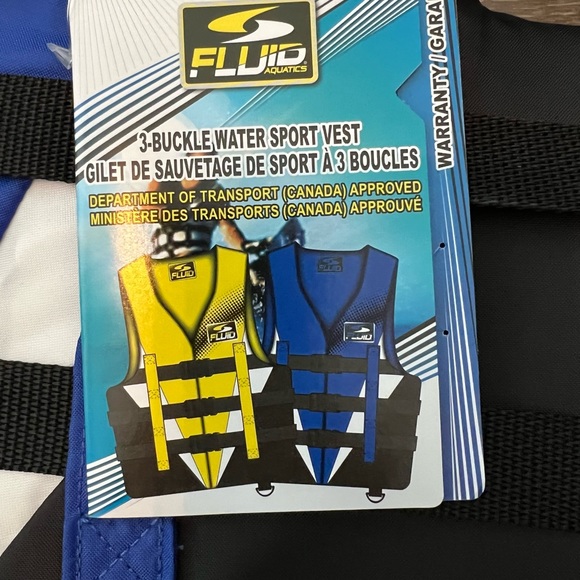 🔥NWT🔥 Fluid Adult Universal 3-Buckle PFD/Life Jacket - Picture 3 of 5